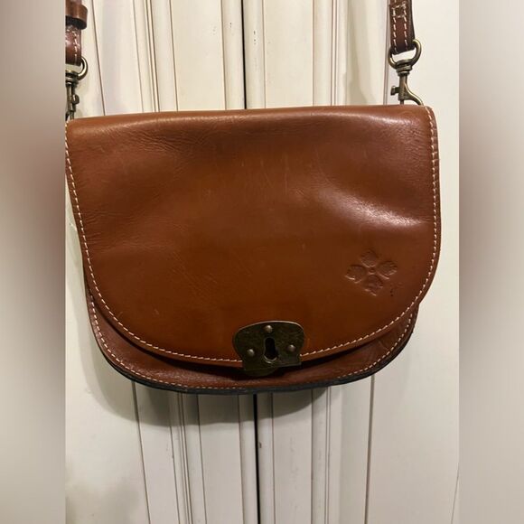Patricia Nash Women's Kirby East West Leather Crossbody Brown Handbag - Picture 4 of 15